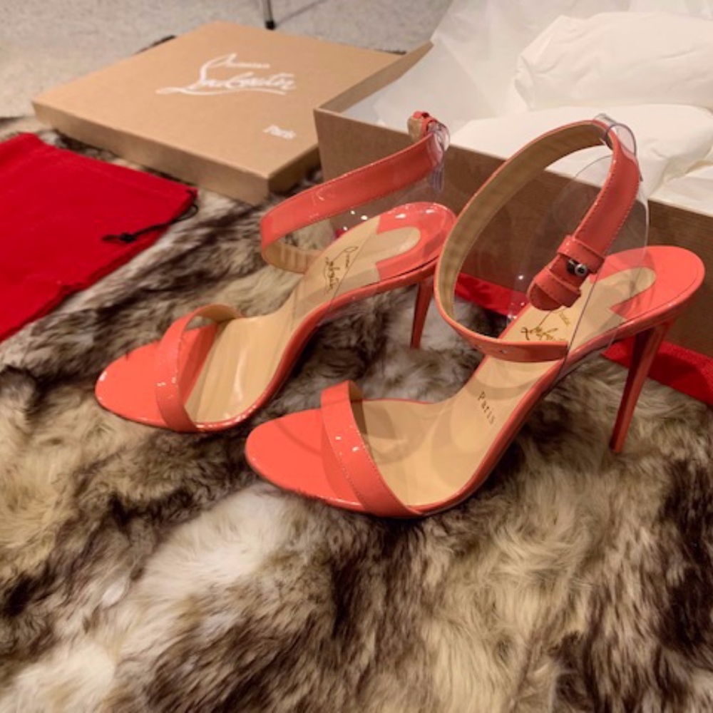 Christian Louboutin Jonatina Sandal in Neon Pink